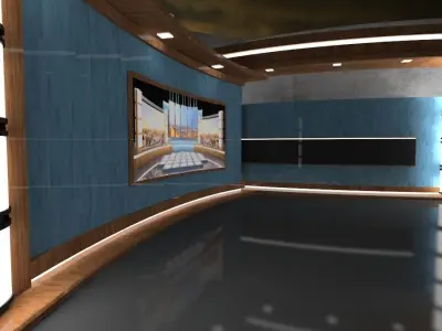 Virtual Studio TV 3D model