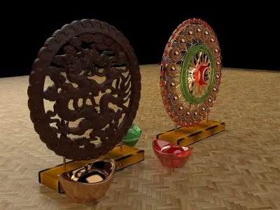 Chinese carving pattern  3D model