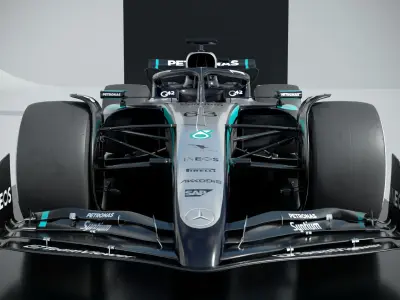 F1 Mercedes W16 2025 Low-poly 3D model