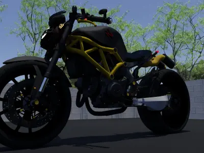 3D Rendered Custom Bike 3D model