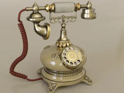 Vintage telephone 3D model