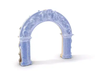 Ornate Classical Arch model pack Low-poly 3D model