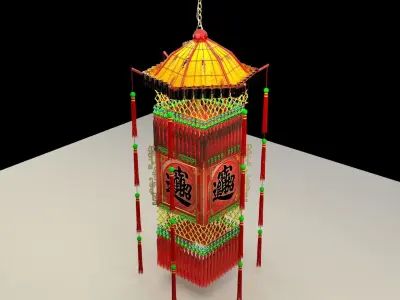 Chinese royal palace lantern 3D model buy