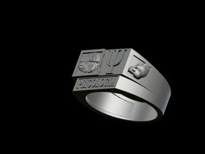 anel de formatura de psicologia 3D print model