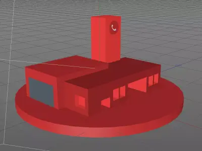 fireman center Free 3D model