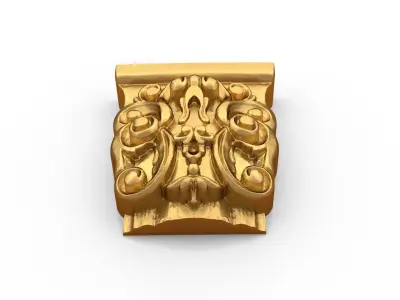 Classic carved decor ornament 475 3D print model