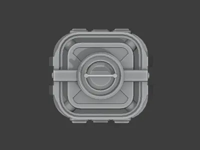 Sci Fi Crate model - Low Poly Free low-poly 3D model