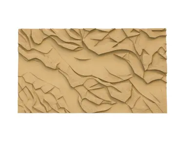 modern panel wall decor set wall relief mural CNC 86 3D model