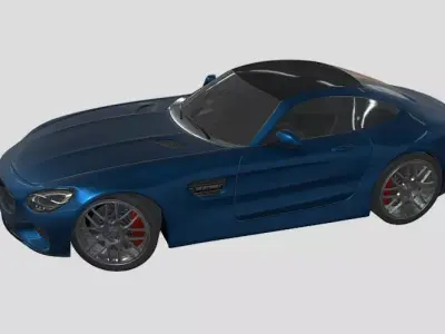 Mercedez-Benz-amg-gt-2015 3D model