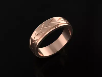 Wedding Band 55 - 66 size 3D print model
