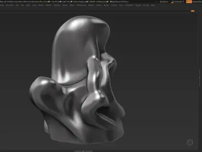 Modern Abstract Decorative sculpture 3d print model 36 3D print model