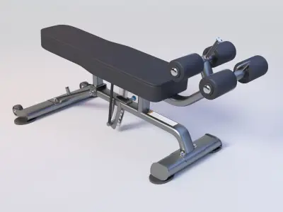 ABDOMINAL - DECLINE BENCH - Premium 3D Gym Model Low-poly 3D model