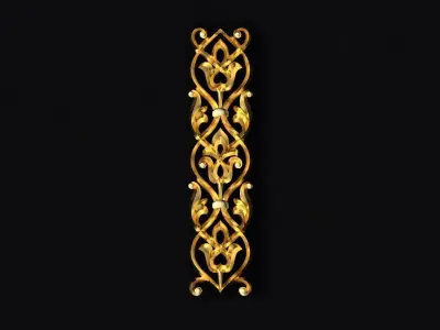 Central decor ornament for furniture 3D model 476