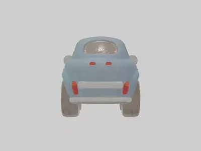 Cartoon Car Low-poly 3D model 15