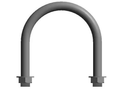 U-Bolt Support - Auto size- Size - 25mm-250mm 3D print model