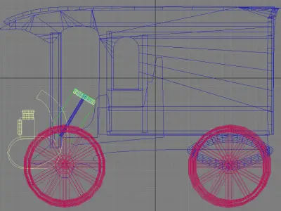 Toy Truck Low-poly 3D model