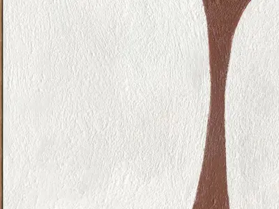 Plaster two square photo frames 144 Low-poly 3D model