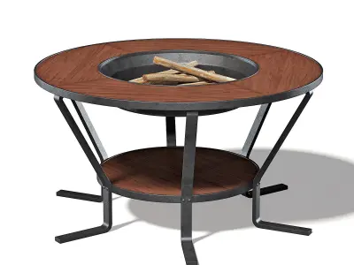 Barbecue Table 3D Model 3D model