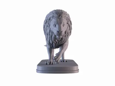 Lion Sculpture 3D print model