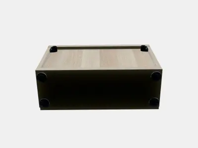 BESTA Shelf unit with door 48 Low-poly 3D model