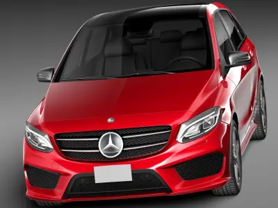 Mercedes-Benz B-Class AMG 2015 3D model