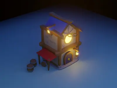 Viking House High Poly Free 3D model
