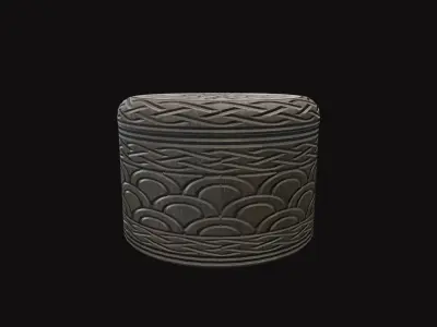 Medieval Jewelry Box V04 Low-poly 3D model