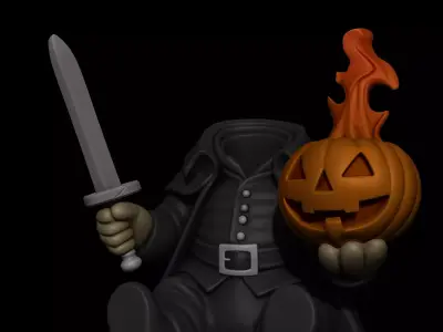 The Headless Horseman 3D print model