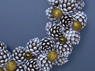 Christmas Wreath 3D model