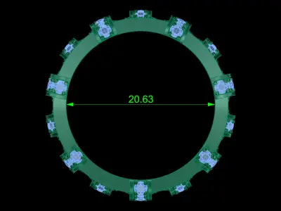 wedding ring 13 3D print model