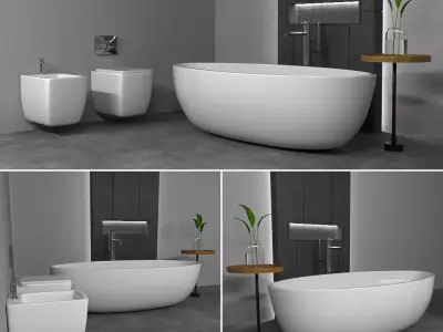 Furniture bathroom 3D model