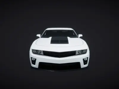 Car Muscle Coupe 02 3D model