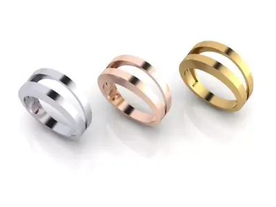 free gold ring  Free 3D print model