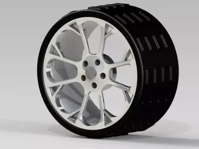 Rims of a jaguar car Free 3D model