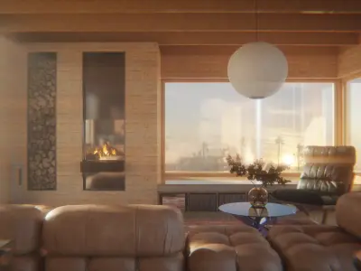 Living Room 3D model 30