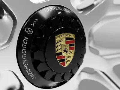 Vossen RS19 porche champion series car ring Low-poly 3D model