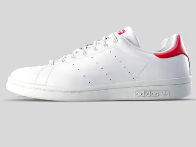 adidas stan smith red 3D model