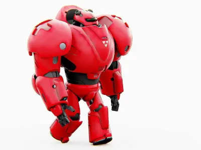 COMBAT DROID M-5000 Rigged for Unreal Engine - Unity - MIXAMO 3D model
