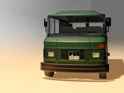 3D rendered Mercedes 508 L 3D model