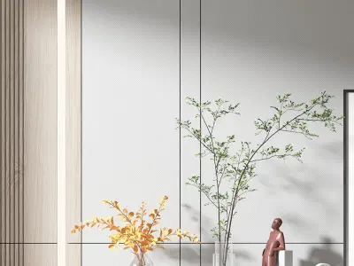 Modern style TV cabinet 3D model