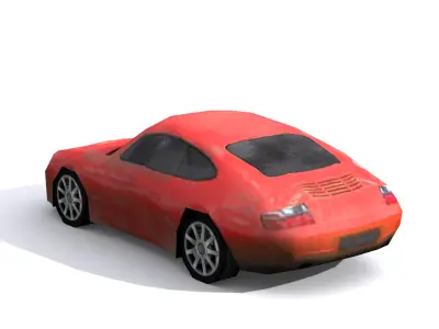 Lowpoly car Low-poly 3D model