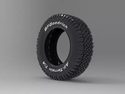 BF Goodrich All-Terrain Offroad Tire  3D model