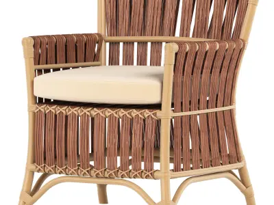 Armchair ELIOT rattan 3D model