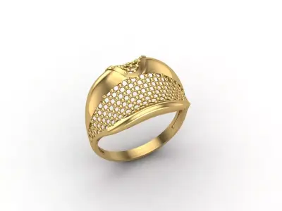 Plain Ring Women Ready STL 3DM Models Womens Rings 3D models 3D print model 15
