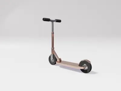 scooter game ready asset with texture 3D model
