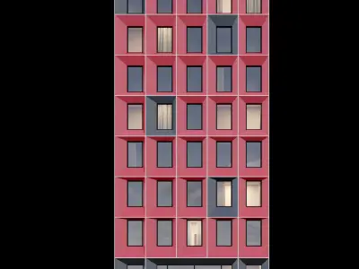 Modern building 5 3D model