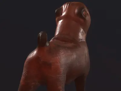 Clay Dog Free 3D model