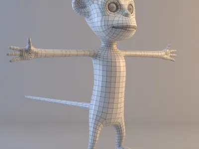 Cartoon Ape 3D model