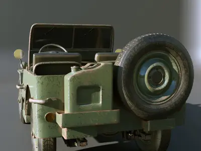 3d car model Willys MB 3D model