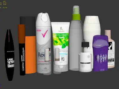 Set dresser Low-poly 3D model